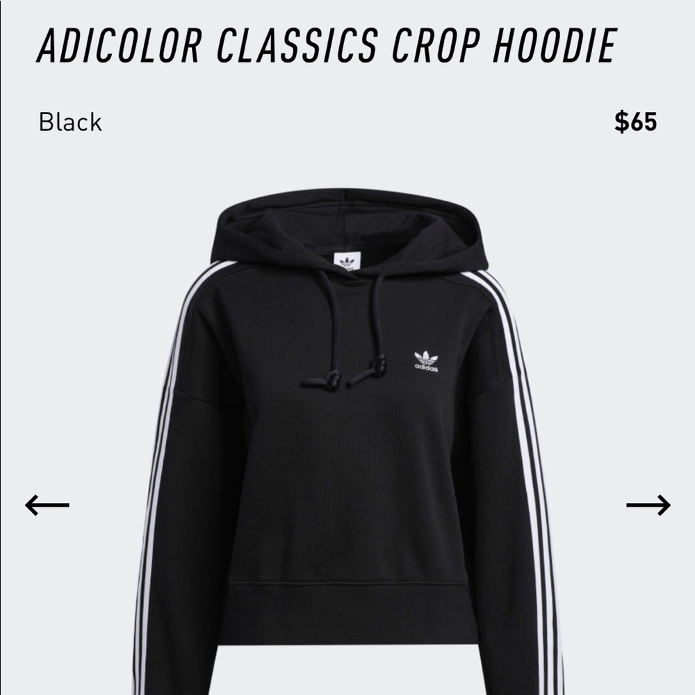 Adidas cropped hoodie